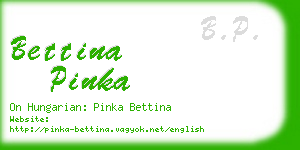bettina pinka business card